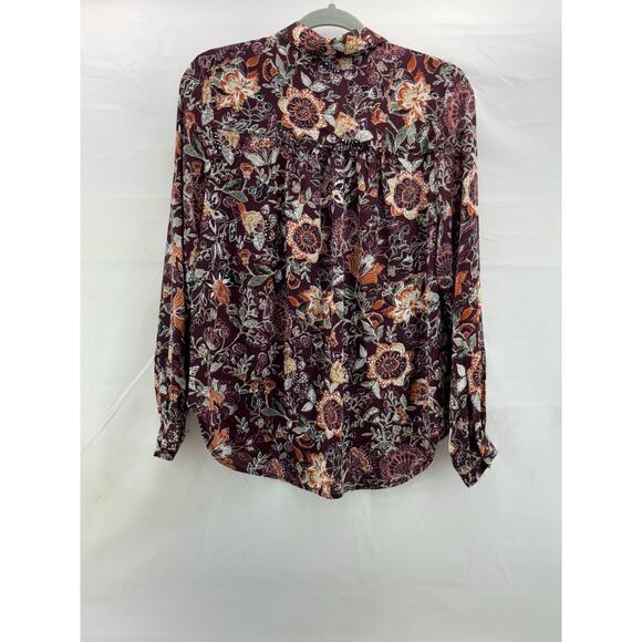 Philosophy, women’s M floral button up blouse - Picture 8 of 10